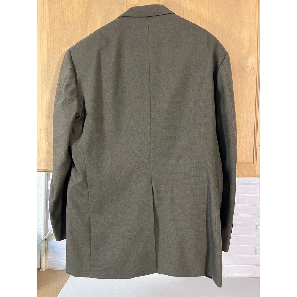 Kilburne and Finch Suit Jacket Mens 46L Olive Green Excellent Wool Blend‎ Blazer